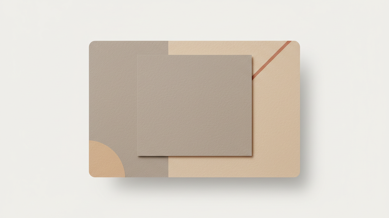 Two beige envelopes on a light gray background
