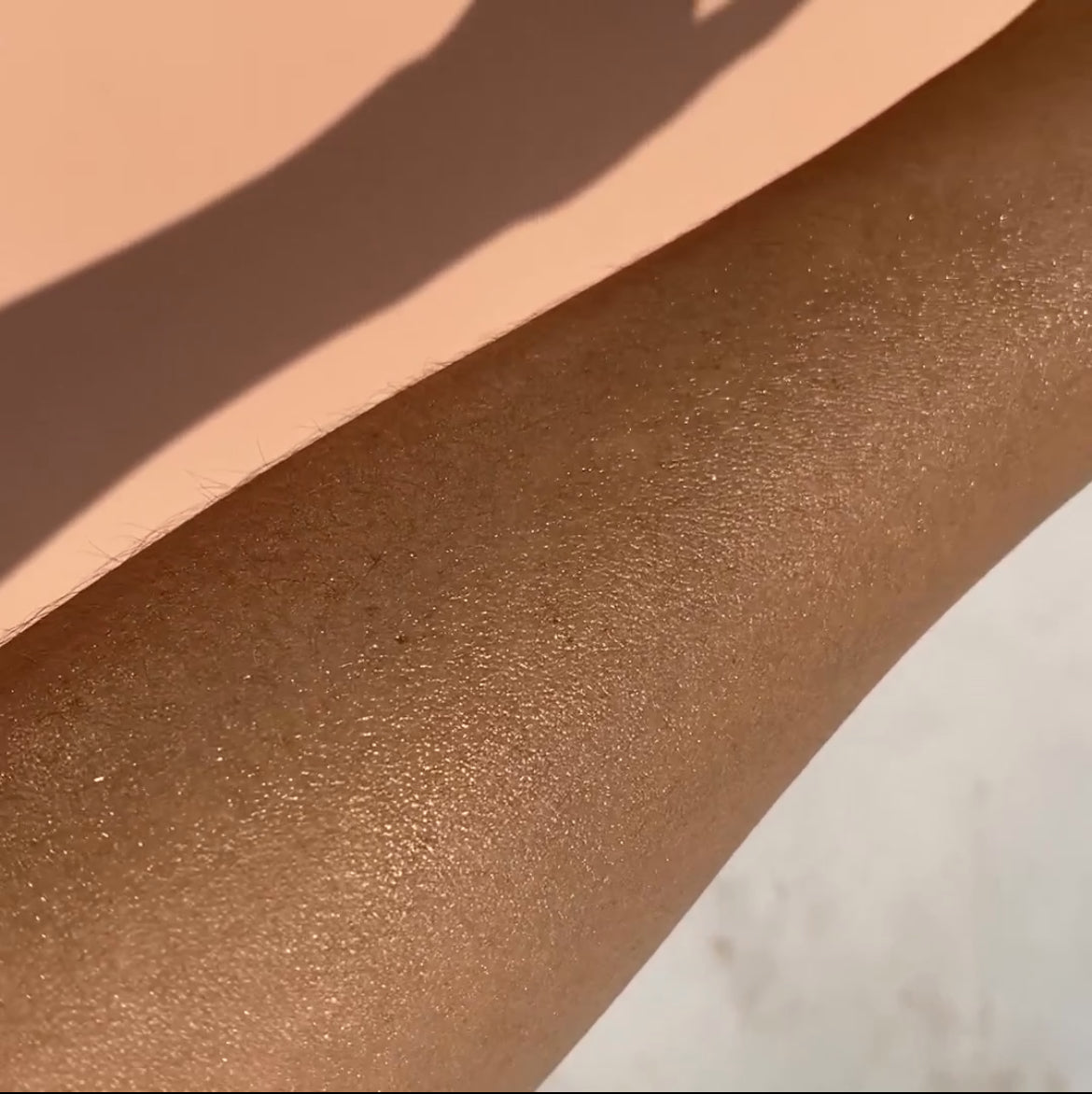 Body Oil with Gold Shimmer