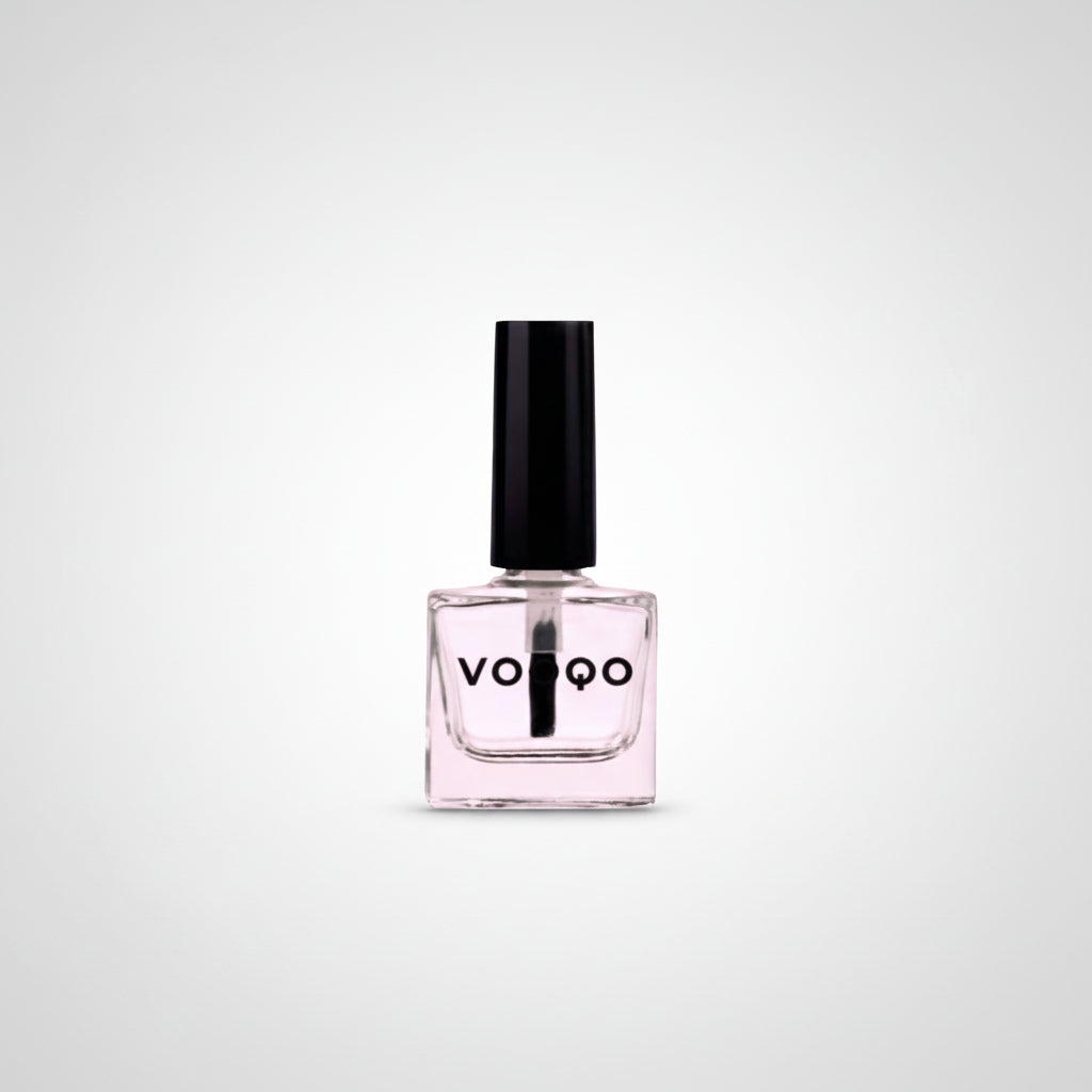 Veroo nail polish bottle on a light gray background