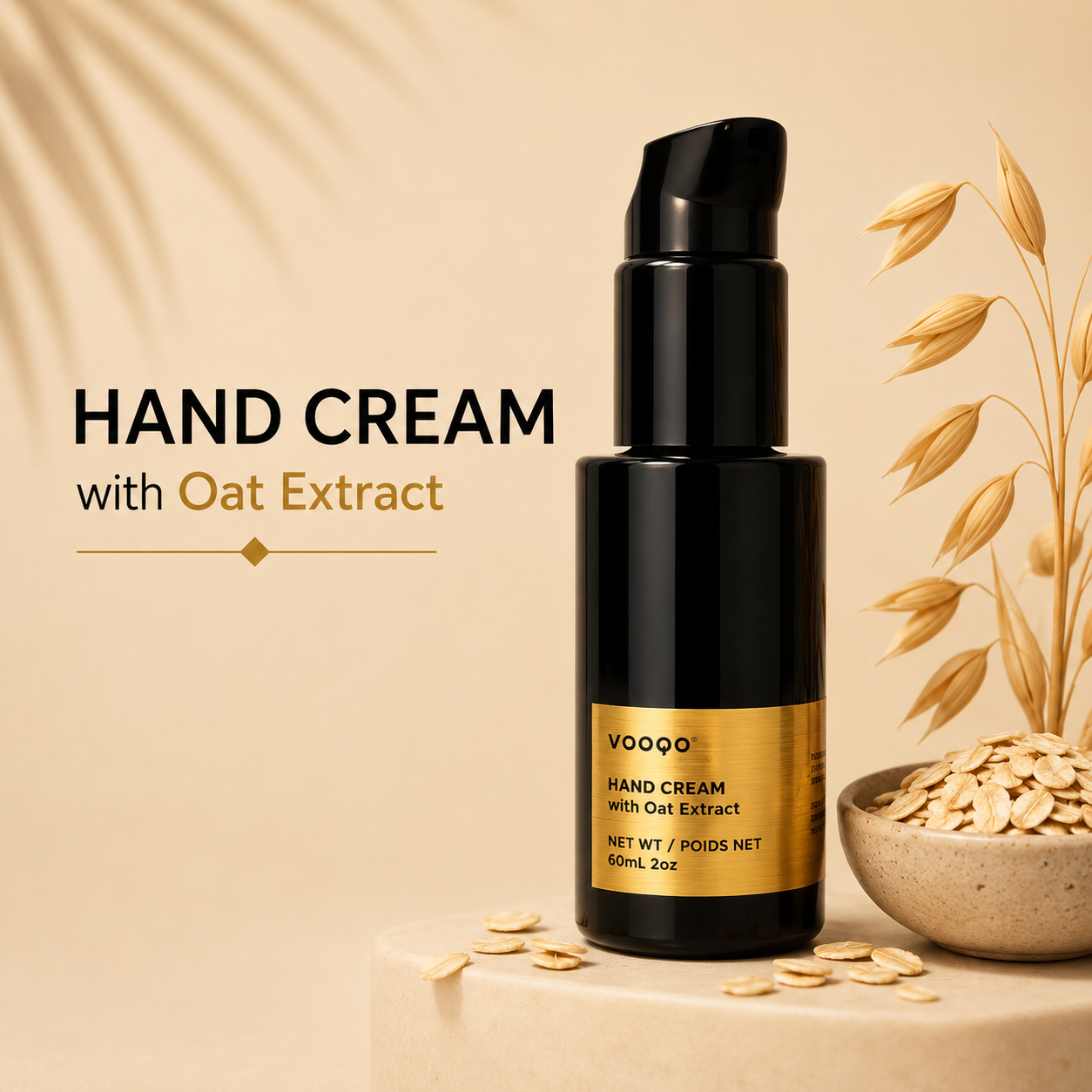 Vooqo Hand Cream with Oat Extract organic nourishing hand cream